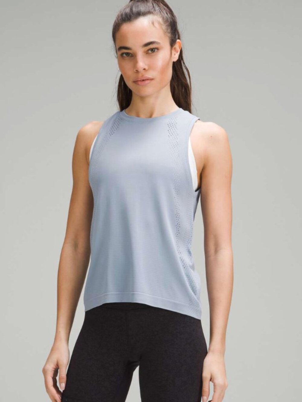 Lululemon Train to Be Tank Top - Size 6 - Chambray / Chambray